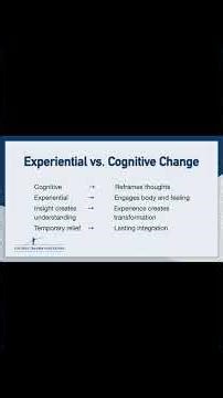 Cognitive vs Experiential Change