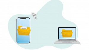 Animated Data Sync and File Transfer between Devices