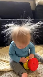 Baby's Hair Defies Gravity! Watch this adorable baby with static hair! Generated using Kling AI . . . (For entertainment purposes only. Consult professionals if guidance on activities is presented. No brand affiliation is implied if any are shown. If inspired by true events, creative adaptations may be included. Content may include public footage.) | Fabiosa Life