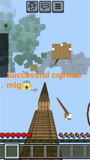 like and subscribe for my cobweb mlg #minecraft #subscribe