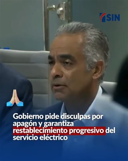 Joel Santos: solo hay 450 megavatios en operación, el 15 % de la demanda nacional No hay hora establecida para volver a la normalidad El ministro dijo que pedirán a las autoridades competentes que hagan una investigación del blackout | Felix Guerra