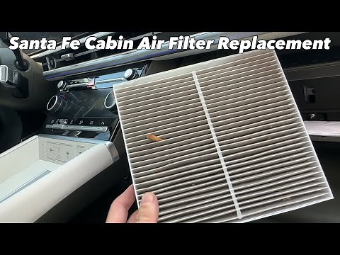 2024-2025 Hyundai Santa Fe How to Replace Cabin Air Filter