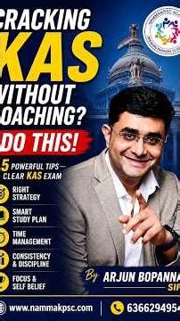 Preparing for KAS Without Coaching? | 5 Proven Tips to Clear KAS Exam | Dr. Arjun Bopanna