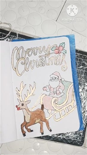 Christmas Special Drawing 🎄 | Santa & Hiran (Reindeer) Drawing Tutorial 🦌✏️
