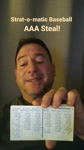 Strat-o-matic Baseball AAA Base Stealer.