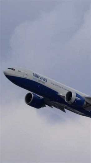 Heavy Cargo Power 💪🏾✈️ Silk Way West 777F Departs JFK