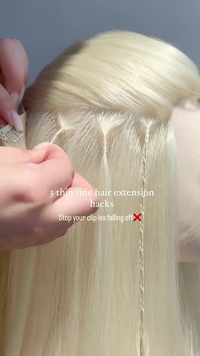 Thin Hair Extension Clips: Secure Your Clips All Day Long