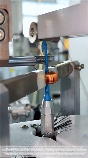 Automated mechanical winding process for inductor coils