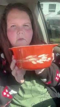 Vintage Pyrex find from a storage unit clean out. Autumn Harvest. #pyrex# #collector #thrifting