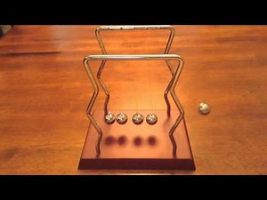 Newtons Newton's Cradle super slow motion 1000 fps in HD