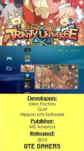 #PS3 #XMB - Trinity Universe SAVE DATA