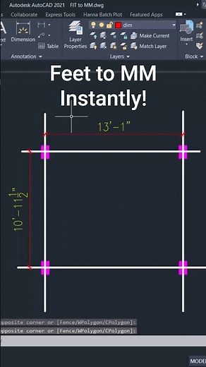 Stop Scaling Manually! 🛑 Quick Feet to MM in AutoCAD