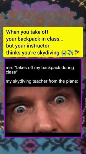 When Class Turns Into Skydiving #memes #hilariousfails #funny #lol #prank #relatable