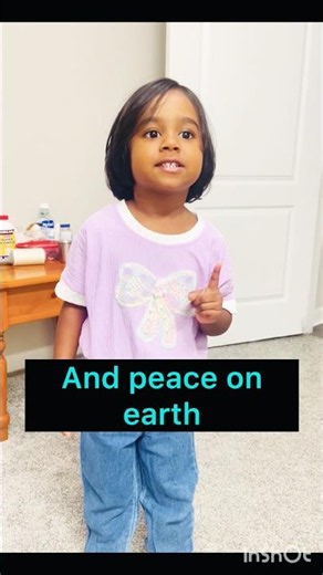 Kid Reciting memory verse Luke 2:14 🕊️🙏| Glory to God in the highest…