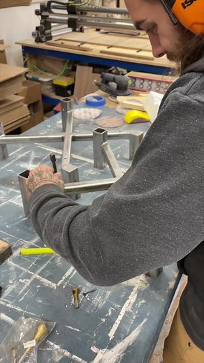 10K views · 85 reactions | These were so fun to make! I need to come up with another metal and wood design 樂樂 #customfurniture #metalandwood #furniture #diy | Two Moose Design | Facebook