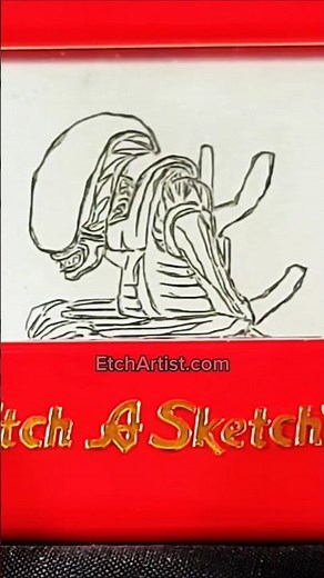 Xenomorph Drone #xenomorph #alien #aliens #etchasketchart #etchasketch #etchartist #art