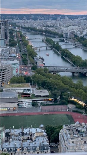 View of the Seine River from the Eiffel Tower – Paris from Above