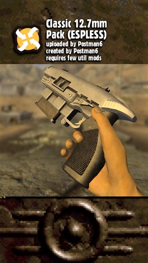 12.7mm Pistol Visual Overhaul for #Fallout New Vegas