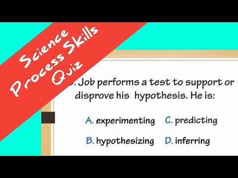 Science Process Skills Quiz