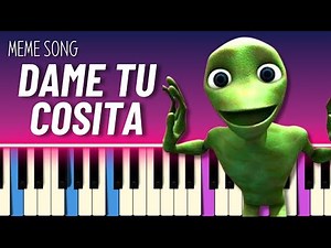 DAME TU COSITA (VERY EASY PIANO TUTORIAL)