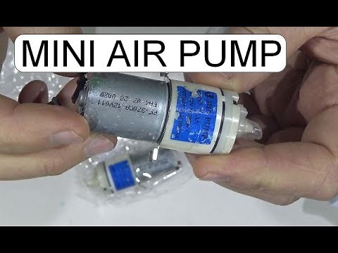 UNBOXING AND TEST MINI AIR PUMP DC12V