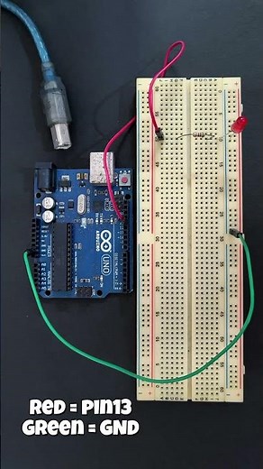 Arduino LED blink tutorial. #arduino #arduinoproject #codingforbeginners