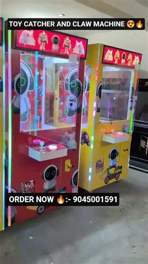 Toy catcher amusement arcade machine oy at‪@SudeepVideoGames‬ 🔥🔥 #arcade #gaming #amusementarcade