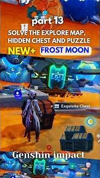 Part 13| Hidden Chest and completely Puzzle frost moon| Genshin impact ✨ #genshinimpact #frostmoon