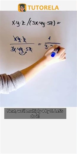 Simplify x·y·z/(3x·4y·5z) - Step-by-Step Guide #Math #AdditionalArithmeticRules