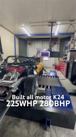 All Motor K24 Lotus Elise S1 #honda #kswap #allmotor #lotus #dyno