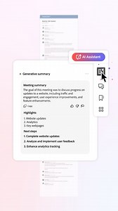 Generate meeting summaries and identify main topics, key points, and action items with Acrobat AI Assistant on desktop and web. | Adobe Acrobat