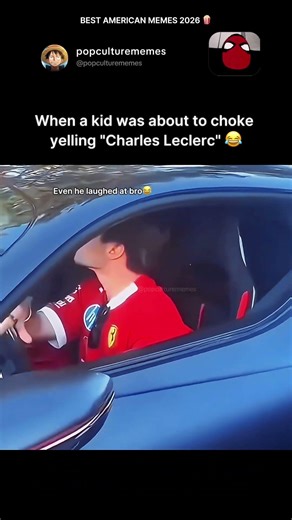 This kid screaming Charles Leclerc is peak American F1 energy 😭😂 #charlesleclerc