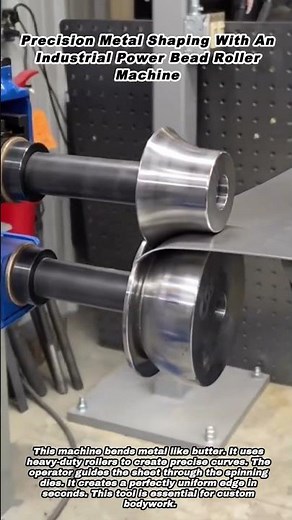 Precision Metal Shaping With An Industrial Power Bead Roller Machine