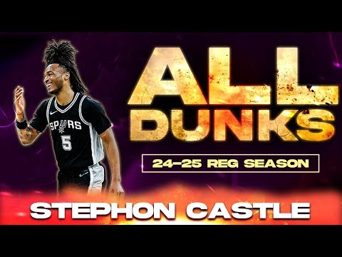 ALL DUNKS | Stephon Castle's 2025 Season 🔥 Every Dunk!
