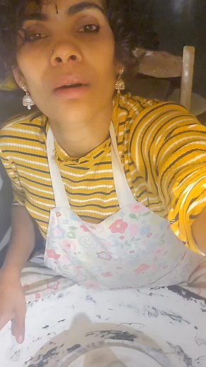 In my happy place again after a little break. This clay is so gritty . Although I kinda like throwing with it, it does scratch my hands. But doesn't cause too much damage to my nails like porcelain does. Porcelain makes my nails so brittle. Has anyone had that issue? #ceramic #ceramics #potterylove #handmade #clay #potter #potterystudio #pottersofinstagram #pottery | Polwarepottery | Facebook