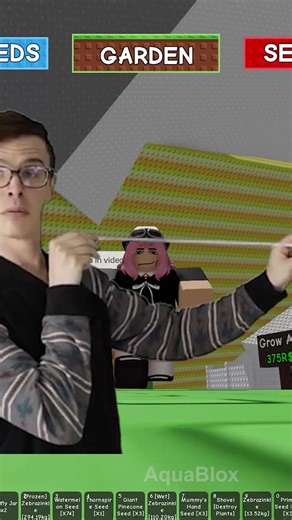 48K views · 523 reactions | I TROLL Public Server with Zebrazinkle #growagarden #roblox | Aquaxroblox | Facebook