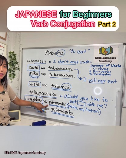 Conjugate TABERU: Present, Past, Negative & Te-Form