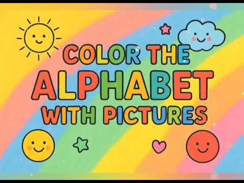 Color The Alphabet With Picture_Part 1 (A to L)