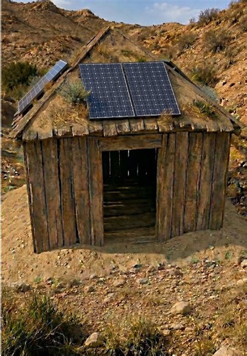 Hidden Two-Level Desert Mountain Shelter Build