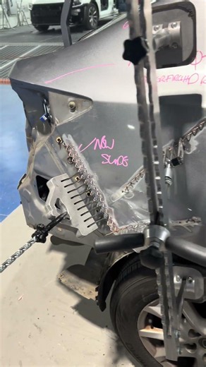 Quarter panel repair completed in just 5½ hours. #panelbeating #beforeandafter