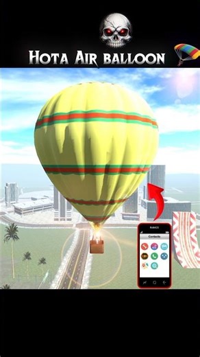 Hot Air Balloon Cheat Code🪂Indian bike driving 3d new update || #shorts #indianbikedriving3d