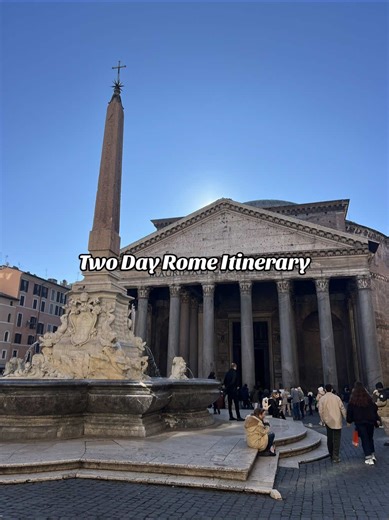 The perfect two days in Rome!! Some tips: - Depending on where you’re staying you should be able to walk to everything most of the time! - Book the Colsseum/Roman Forum & the Vatican/St Peter’s Basilica IN ADVANCE. - Early = way less crowds #romeitaly #romeitinerary #rometips #rometravel #italytravel