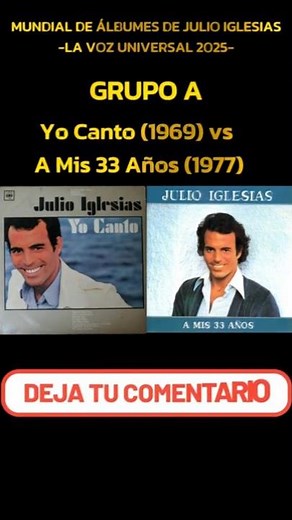 I Sing or At 33? 💛 Vote for your favorite Julio Iglesias song 🎤