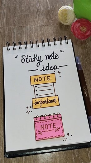 Stop Using Sticky Notes in a Boring Way… Try This Instead! 😍✨ #stickynotes #journal