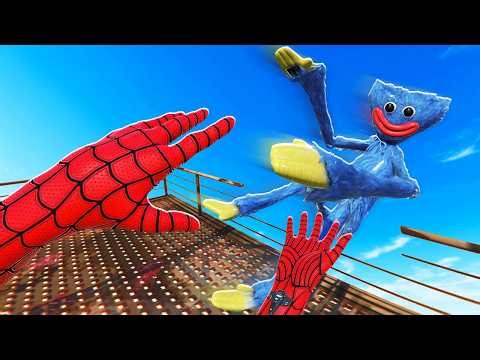 Throwing Huggy Wuggy Off a HUGE Tower in VR