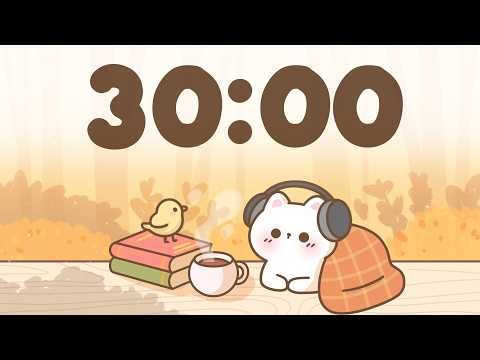 30 Minute Timer 🐱 Study Timer for Classroom Focus