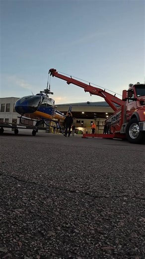 Quick copter lift! #heavywrecker #rotator #heavylifting #helicopter | Meier Towing