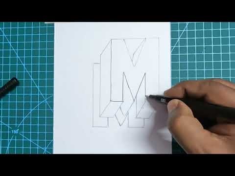 MIND-BLOWING 3D Letter M Painting Secrets You Won't Believe