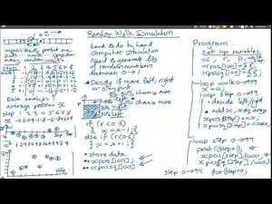 Random Walk Simulation pt 3 - outline for a program to study random walks
