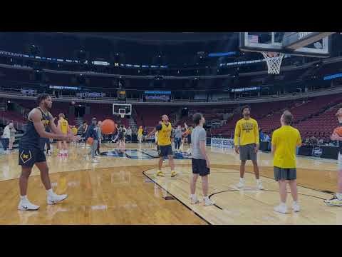 Michigan basketball practices before facing Alabama in Sweet 16